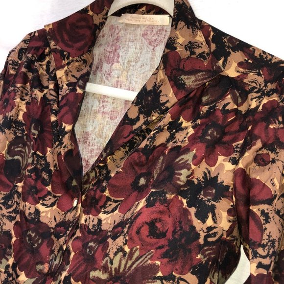 Shannon McClean Peace love & Fashion Bergdorf Goodman burgundy liberty f… - Picture 5 of 5